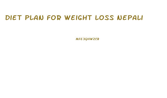 Diet Plan For Weight Loss Nepali