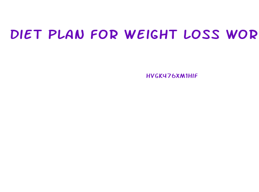 Diet Plan For Weight Loss Workout