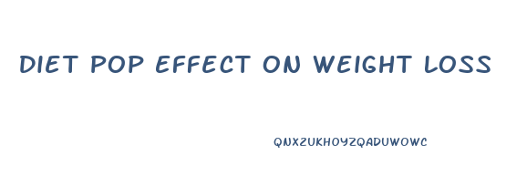 Diet Pop Effect On Weight Loss