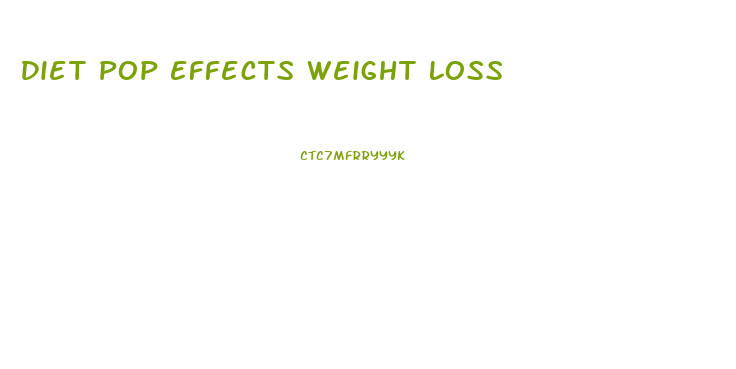 Diet Pop Effects Weight Loss