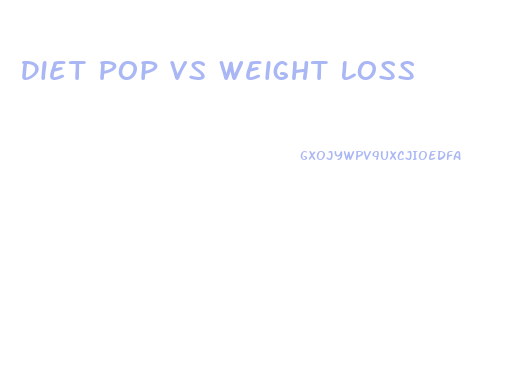 Diet Pop Vs Weight Loss
