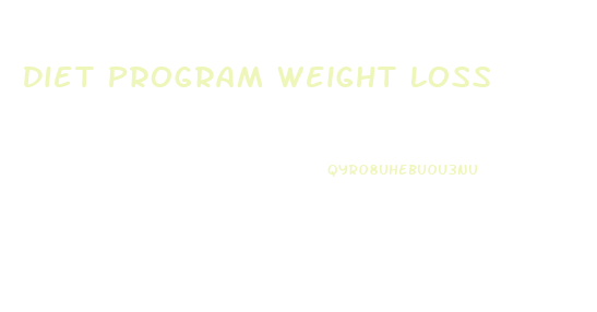 Diet Program Weight Loss