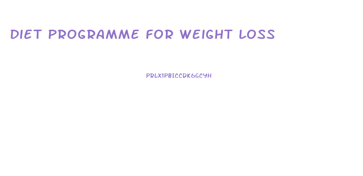 Diet Programme For Weight Loss