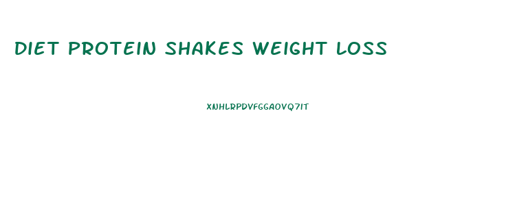 Diet Protein Shakes Weight Loss