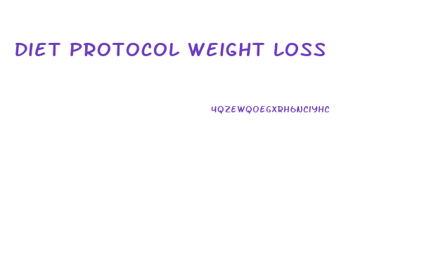 Diet Protocol Weight Loss