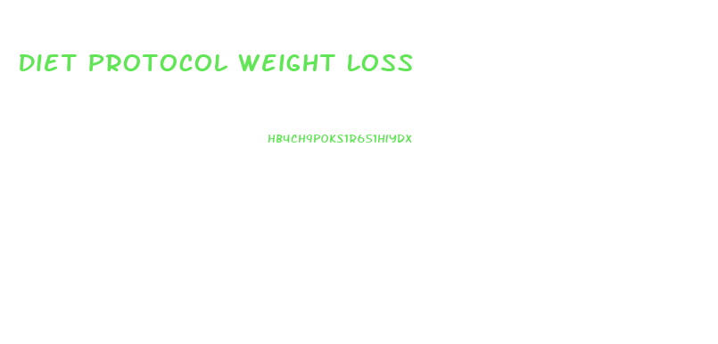 Diet Protocol Weight Loss