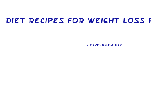 Diet Recipes For Weight Loss Pdf