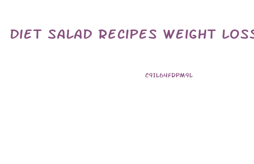 Diet Salad Recipes Weight Loss Veg