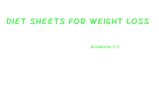 Diet Sheets For Weight Loss
