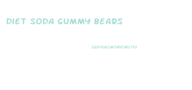 Diet Soda Gummy Bears