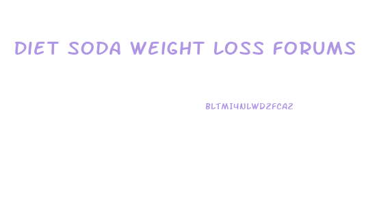 Diet Soda Weight Loss Forums