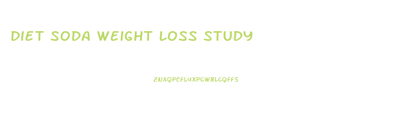 Diet Soda Weight Loss Study