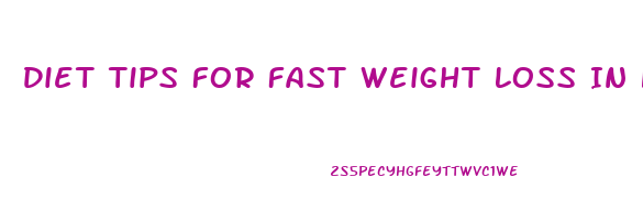 Diet Tips For Fast Weight Loss In Hindi