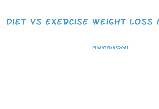 Diet Vs Exercise Weight Loss Menopause