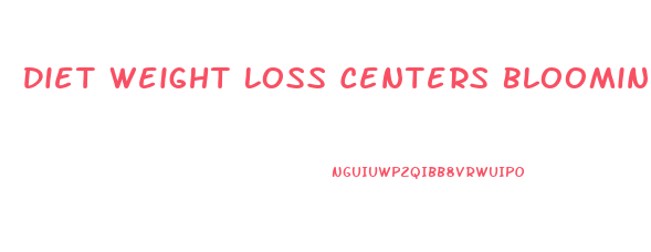 Diet Weight Loss Centers Bloomington Indiana