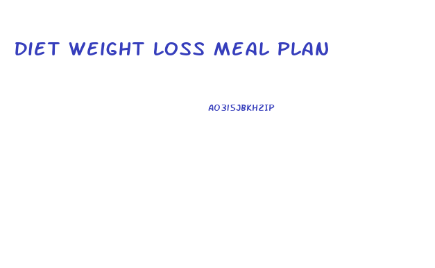 Diet Weight Loss Meal Plan