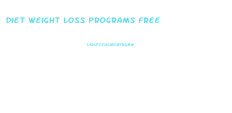 Diet Weight Loss Programs Free