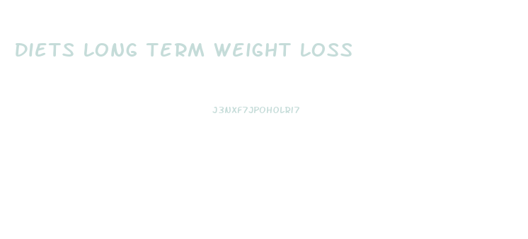 Diets Long Term Weight Loss