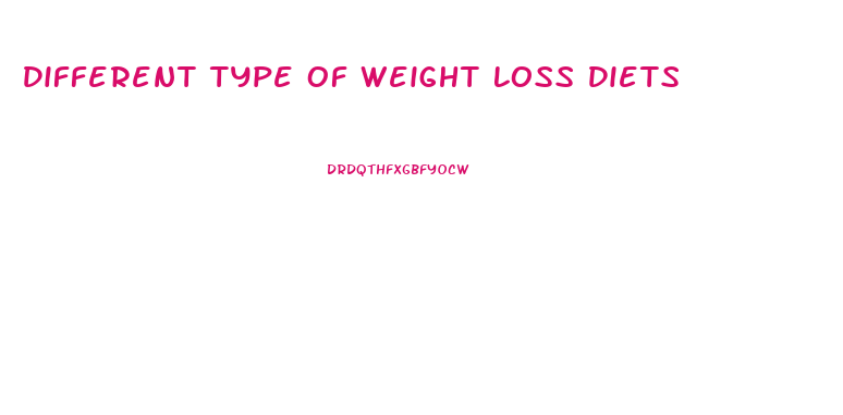 Different Type Of Weight Loss Diets