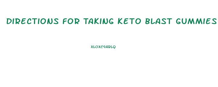 Directions For Taking Keto Blast Gummies