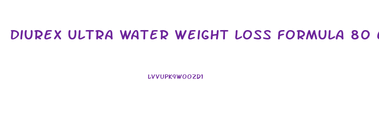 Diurex Ultra Water Weight Loss Formula 80 Count Pills