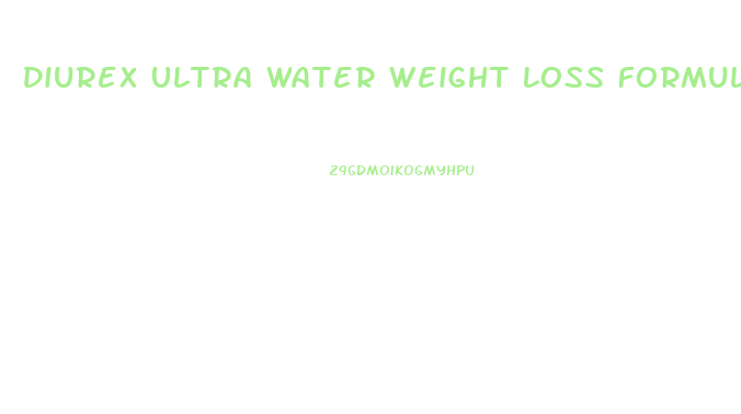 Diurex Ultra Water Weight Loss Formula Water Pills
