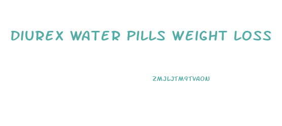 Diurex Water Pills Weight Loss