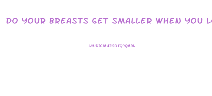 Do Your Breasts Get Smaller When You Lose Weight