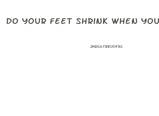 Do Your Feet Shrink When You Lose Weight