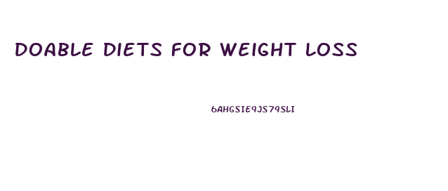 Doable Diets For Weight Loss