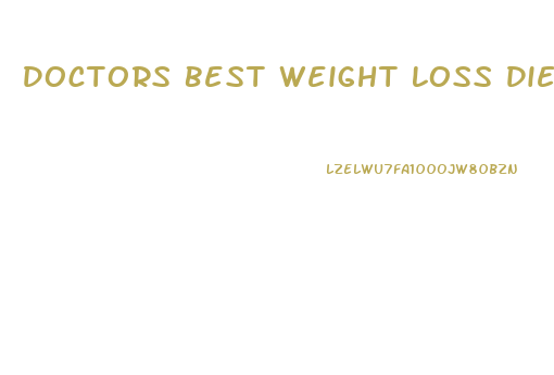 Doctors Best Weight Loss Diet