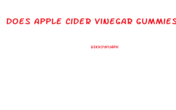 Does Apple Cider Vinegar Gummies Help Weight Loss