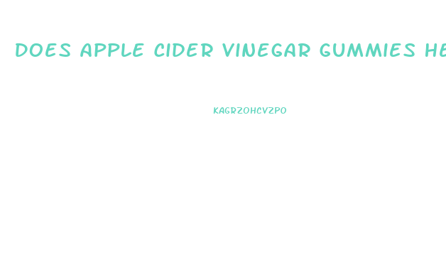 Does Apple Cider Vinegar Gummies Help With Weight Loss