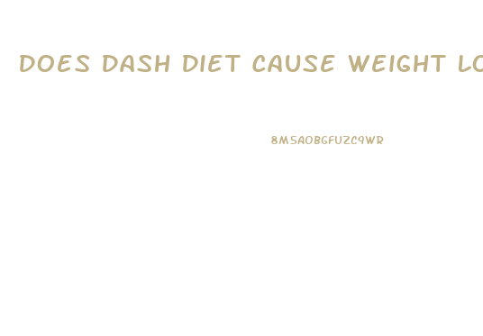 Does Dash Diet Cause Weight Loss