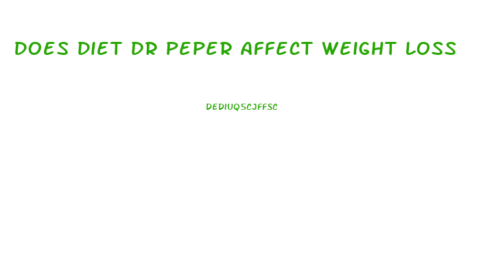 Does Diet Dr Peper Affect Weight Loss