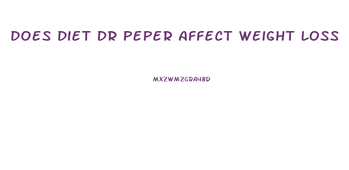 Does Diet Dr Peper Affect Weight Loss