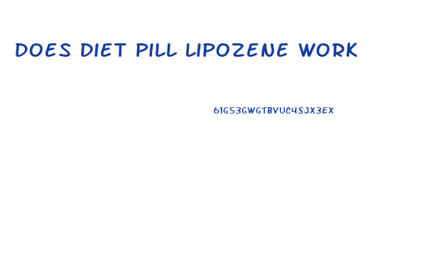 Does Diet Pill Lipozene Work