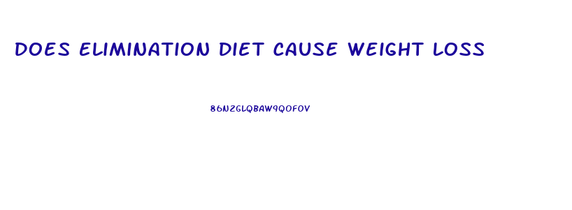 Does Elimination Diet Cause Weight Loss