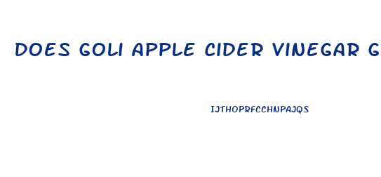 Does Goli Apple Cider Vinegar Gummies Help With Weight Loss