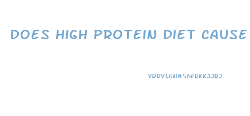 Does High Protein Diet Cause Weight Loss