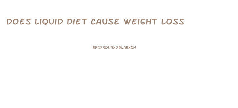 Does Liquid Diet Cause Weight Loss