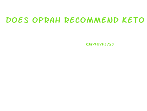 Does Oprah Recommend Keto Gummies