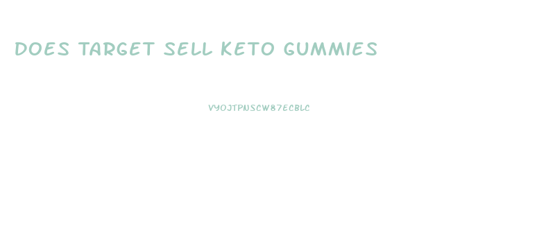 Does Target Sell Keto Gummies