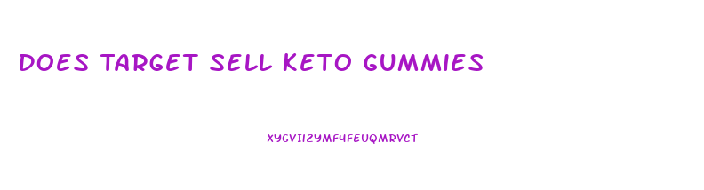 Does Target Sell Keto Gummies