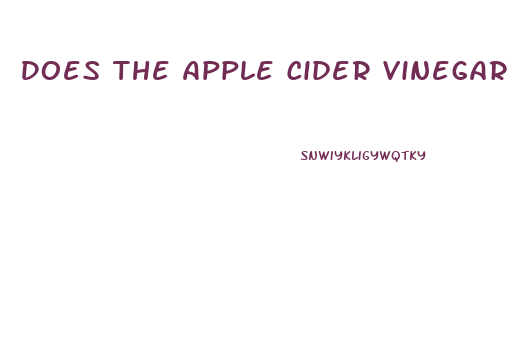 Does The Apple Cider Vinegar Gummies Work For Weight Loss