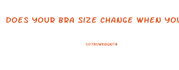 Does Your Bra Size Change When You Lose Weight