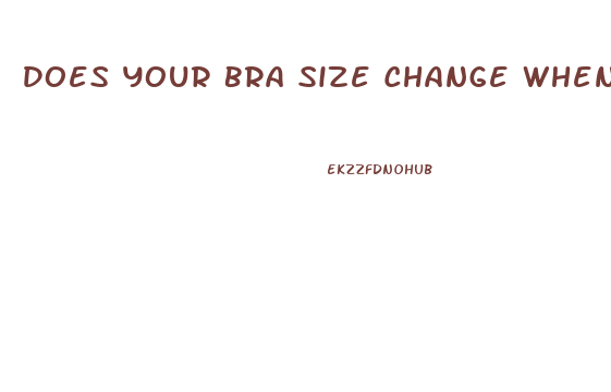 Does Your Bra Size Change When You Lose Weight