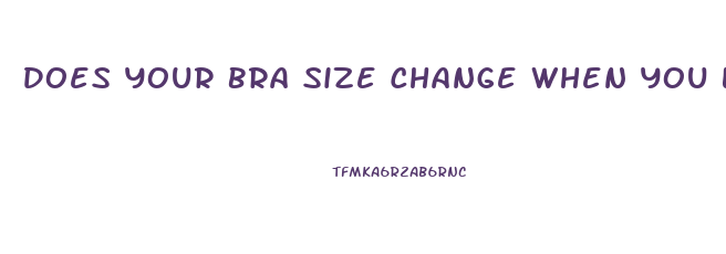 Does Your Bra Size Change When You Lose Weight