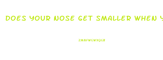 Does Your Nose Get Smaller When You Lose Weight