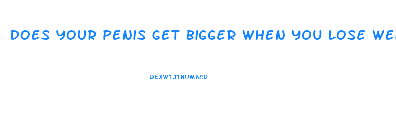 Does Your Penis Get Bigger When You Lose Weight